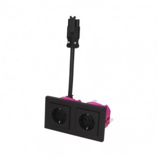 GIRA E2 Zwart Mat – 2V...
