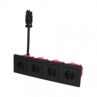 GIRA E2 Zwart Mat – 4V...