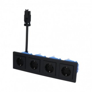 GIRA E2 Zwart Mat – 4V...