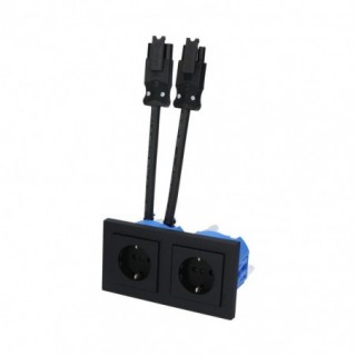 GIRA E2 Zwart Mat – 2V...